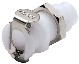 Bild von CPC Kupplungen 10-32 Non-Valved Panel Mount Acetal Coupling Body- 25 Stk,  Art.Nr. : PMC181032