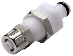 Bild von CPC Kupplungen 1/4 PTF Valved Panel Mount Acetal Coupling Insert- 25 Stk,  Art.Nr. : PMCD4004