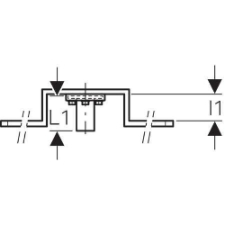 Bild von Geberit Anschlusswinkel 90° vormontiert, einfach, mit Adapter MeplaFix, DN 15, d MF20 mm, Art.-Nr. 632.851.00.1