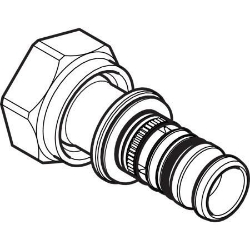 Bild von Geberit Mepla Übergang mit Überwurfmutter, DN 12, d 16 mm, Art.-Nr. 601.581.00.5