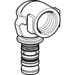 Bild von Geberit Mepla Übergangsbogen 90° mit Innengewinde, DN 32, d 40 mm, Art.-Nr. 605.259.00.5