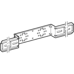 Bild von Geberit Montageplatte abgesetzt, zweifach, Anschlussdistanz 10 cm oder 12 cm, AD 12 cm, AD1 10 cm, Art.-Nr. 601.731.00.1