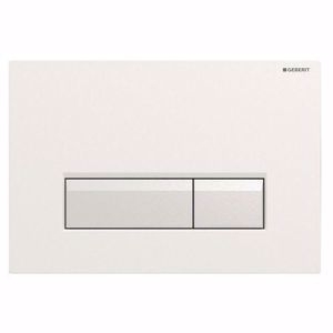 Bild von Geberit Sigma40 Abdeckplatte weiss /alu.geb, Art.Nr. : 242.601.SI.1