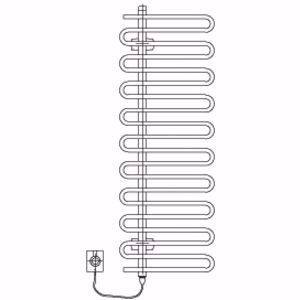 Bild von Arbonia Cobrawatt Badheizkörper CBTW140L 400 FKS, Art.Nr. : CBTW140L 400 AF FKS