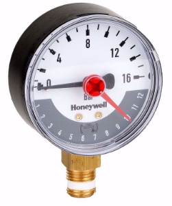 Bild von Honeywell Resideo Manometer M78M-MR zu Filter F78TS, R 1/4, Teilung 0-16bar, Art.Nr. : M78M-A16MR