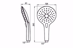 Bild von KWC CHOICE Handbrause chromeline Handbrause CHOICE -E, chromeline, Art.Nr. : 26.000.117.000