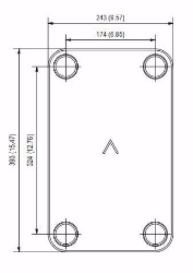 Bild von Swep Plattenwärmetauscher gelötet B35Hx50/1P-SC-S 4x2"(54), Art.Nr. : 10128-050