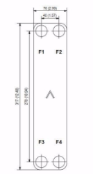 Bild von Swep Plattenwärmetauscher gelötet B8THx20/1P-SC-M 4x3/4"&16(20), Art.Nr. : 14361-020