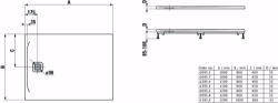 Bild von Laufen PRO - Duschwanne, aus Verbundwerkstoff Marbond, superflach, rechteckig, Ablauf an kurzer Seite, 1200 x 1000 x 33,  078, anthrazit matt , Art.Nr. : H2119530780001