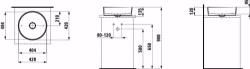 Bild von Laufen KARTELL BY LAUFEN - WASCHTISCH-SCHALE K'BYLAUFEN 42X42 LCC WS, 420 x 420 x 120 400, LCC-weissohne Hahnloch/ohne Überlauf, Art.Nr. : H8123314001121
