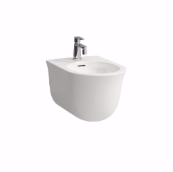 Bild von Laufen THE NEW CLASSIC - Wand-Bidet NEWCLASSIC 53X37 WS MATT, 757 weiss matt, 1 Hahnloch, 530 x 370 x 340, Art.Nr. : H8308517573021