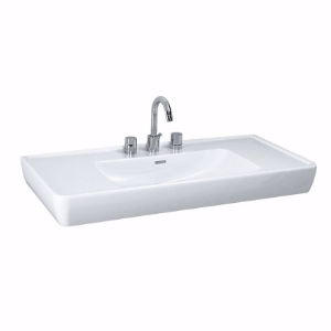 Bild von Laufen PRO - Waschtisch PRO 105X48 WEISS, 1050 x 480 x 170, 1 Hahnloch 000, weiss 1 Hahnloch , Art.Nr. : H8139580001041