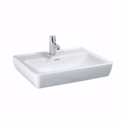 Bild von Laufen PRO - Waschtisch PRO 65X48 WEISS, 650 x 480 x 170, 1 Hahnloch 000, weiss 1 Hahnloch , Art.Nr. : H8189530001041