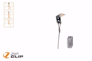 Bild von Zip-Clip UNI-LOCK SEILAUFHÄNGUNG MIT L-WINKEL 5 METER - BELASTUNG 15KG - 10 STUCK , Art.Nr. : ZIP-105U