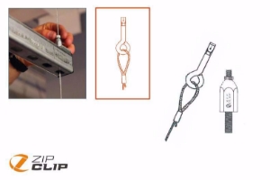 Bild von Zip-Clip STRUT-LOCK SEILAUFHÄNGUNG MIT BETONANKER 10 METER - BELASTUNG 45KG - 10 STÜCK , Art.Nr. : ZIP-259B