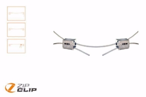 Bild von Zip-Clip SPAN-LOCK HORIZONTALE SEILAUFHÄNGUNG 5 METER - BELASTUNG 75KG - 1 STUCK , Art.Nr. : ZIP-705