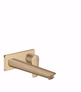 Bild von Hansgrohe Talis E Einhebel-Waschtischmischer Unterputz für Wandmontage mit Auslauf 22,5 cm, brushed bronze , Art.Nr. : 71734140