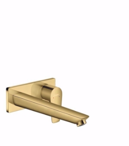 Bild von Hansgrohe Talis E Einhebel-Waschtischmischer Unterputz für Wandmontage mit Auslauf 22,5 cm, polished gold-optic , Art.Nr. : 71734990