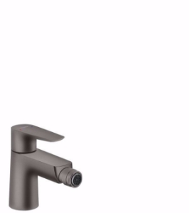 Bild von Hansgrohe Talis E Einhebel-Bidetmischer 80 mit Zugstangen-Ablaufgarnitur, brushed black chrome , Art.Nr. : 71720340