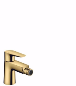 Bild von Hansgrohe Talis E Einhebel-Bidetmischer 80 mit Zugstangen-Ablaufgarnitur, polished gold-optic , Art.Nr. : 71720990