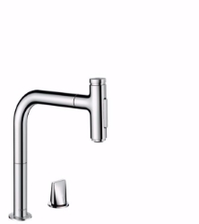 Bild von Hansgrohe Metris Select M71 2-Loch Einhebel-Küchenmischer 200, Ausziehbrause, 2jet, sBox, chrom , Art.Nr. : 73818000