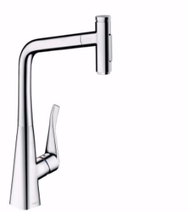 Bild von Hansgrohe Metris Select M71 Einhebel-Küchenmischer 320, Ausziehbrause, 2jet, chrom , Art.Nr. : 73820000