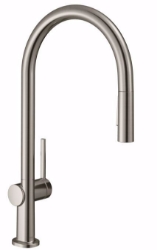 Bild von Hansgrohe Talis M54 Einhebel-Küchenmischer 210, Ausziehbrause, 2jet, edelstahl finish , Art.Nr. : 72800800