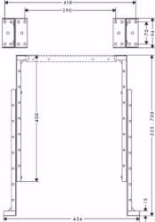 Bild von Hansgrohe sBox Montagewinkel Set für Montageplatte Fliesenrandmontage, k.a. , Art.Nr. : 28011000