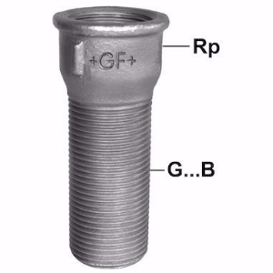 Bild von +GF+ 536 Temperguss-Langgewinde-Muff, Dimension ″: 1", Art.Nr.: 770536206