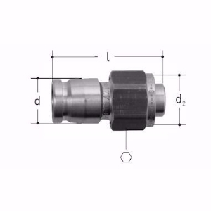 Bild von +GF+ iFIT Übergang mit Stecknippel MF Messing, d mm: 16 ‑ 20, Art.Nr.: 762101264