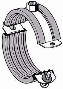 Bild von Sikla Schraubrohrschelle mit Einlage SRS 2G 25- 28 , Art.Nr. : 159395