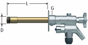 Bild von Nussbaum 40204 Einsatz mit Auslaufgehäuse mit Umsteller und Metall-Handrad, Grösse: 100, Art.Nr. 40204.70