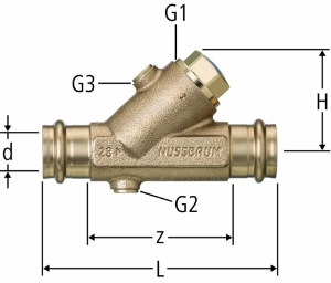 Bild von Nussbaum 81163 Optipress-Aquaplus-Rückflussverhinderer EA, Grösse: 22, Art.Nr. 81163.24