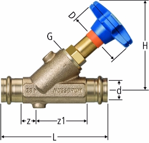 Bild von Nussbaum 82200 Optipress-Aquaplus-Schrägsitzventil, Grösse: 35, Art.Nr. 82200.26