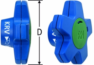 Bild von Nussbaum  23180 Handrad KRV mit grüner Abdeckung, Grösse: 25 / 32, Art.Nr. 23180.33