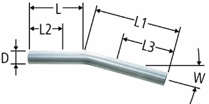 Bild von Nussbaum  81083 Optipress-Rohrbogen 15°, Grösse: 42 x 15°, Art.Nr. 81083.27