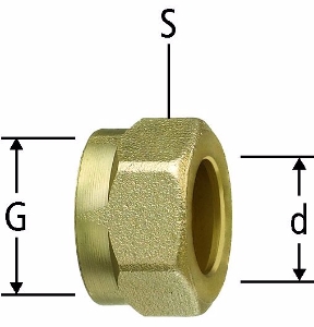 Bild von Nussbaum  86098 Optiflex-Überwurfmutter, Grösse: ¾ x 20, Art.Nr. 86098.22