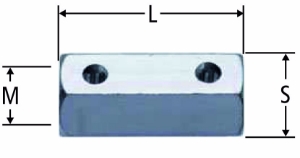 Bild von Nussbaum 83082.22 Sechskantmuffe, Grösse: M8, Art.Nr. 83082.22