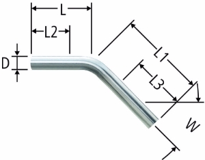 Bild von Nussbaum  81083 Optipress-Rohrbogen 45°, Grösse: 18 x 45°, Art.Nr. 81083.43