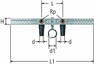 Bild von Nussbaum  84213 Optiflex-Flowpress-Anschluss-Set für Waschtisch, Grösse: 16 / 153, Art.Nr. 84213.21