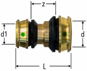 Bild von Nussbaum  84236 Optiflex-Flowpress-Kupplung, Grösse: 20 x 16, Art.Nr. 84236.23