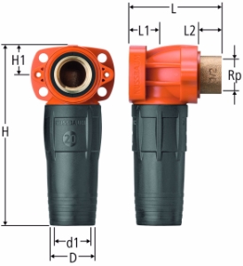 Bild von Nussbaum  85205 Optiflex-Profix-Dose lang, Grösse: ½ x 20, Art.Nr. 85205.22