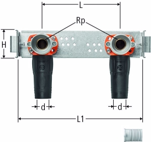 Bild von Nussbaum  84221 Optiflex-Flowpress-GIS-Modul für Bad und Dusche, Grösse: 16, Art.Nr. 84221.21