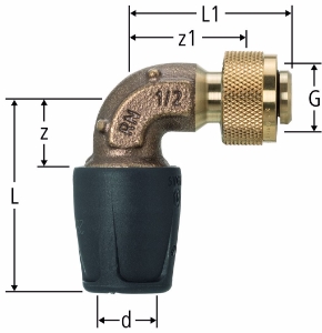 Bild von Nussbaum  85271 Optiflex-Profix-Bogen auf Masterfix-Anschluss ½, Grösse: 16, Art.Nr. 85271.21