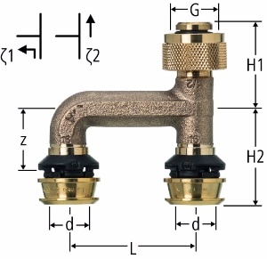 Bild von Nussbaum  84273 Optiflex-Flowpress-Verteilstück auf Masterfix-Anschluss ½, Grösse: 16, Art.Nr. 84273.21