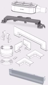 Bild von Kaldewei XETIS Installationsset 1 Blende befliesbar, Art.Nr. : 687676330000