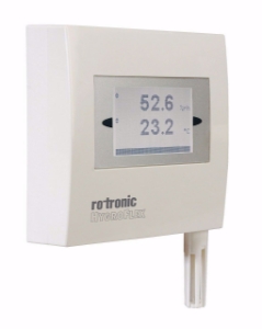 Bild von Rotronic HF3 Messumformer, Raumversion mit ausziehbarem Fühler, mit Display, 3-Leiter, Speisung 18…40 VDC / 13…28 VAC, Skalierung 4…20mA, Ausgabe 0…50°C & 0…100% rF, Art.Nr. :HF332-RB1XDXXX