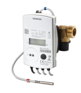 Bild von Siemens Ultraschall-Wärme-/Kältezähler 2,5 m³/h, Einbaulänge130 mm, Anschluss G 1", Fühler d5.2x45 mm, M-Bus, Art.Nr.: WSN625-BE