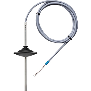 Bild von Belimo Kabel-Temperatursensor mit Montageflansch passiv, Ni1000TK5000, Sondenlänge 200 mm, Sondendurchmesser 6 mm, 
Kabel 2 m, 2-Draht, Art.Nr. 01CT-1DPF