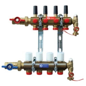 Bild von Giacomini KIT AF Fussbodenheizungsverteiler, Fertigverteiler, 1"x3/4E /7, 1 Stk., Art.Nr. : KITAFEY807